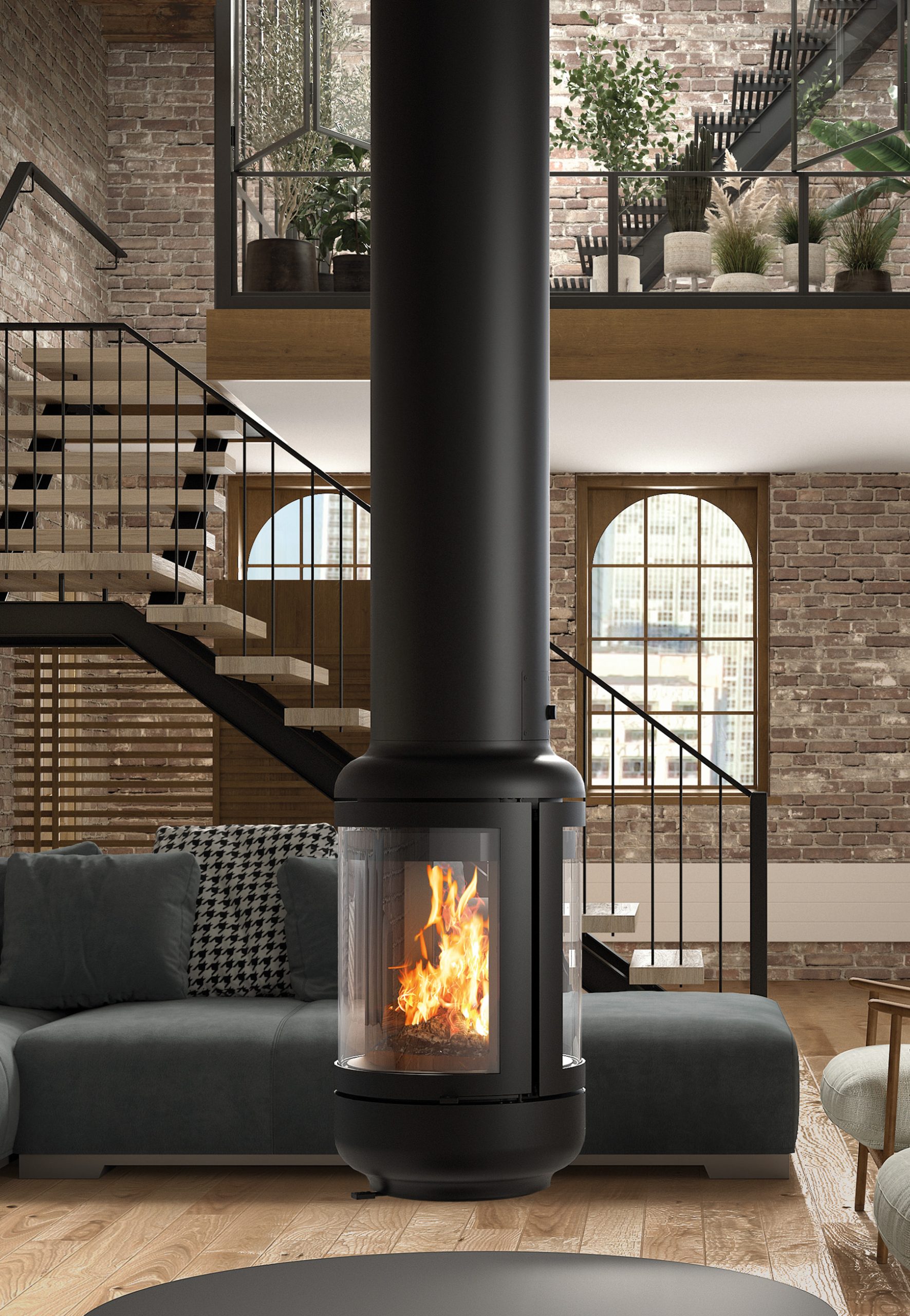 Poêle Vesta Central Rocal